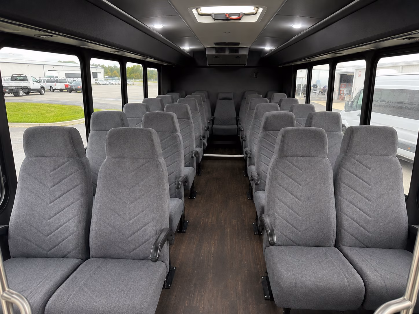 fullerton 18 passenger minibus inside