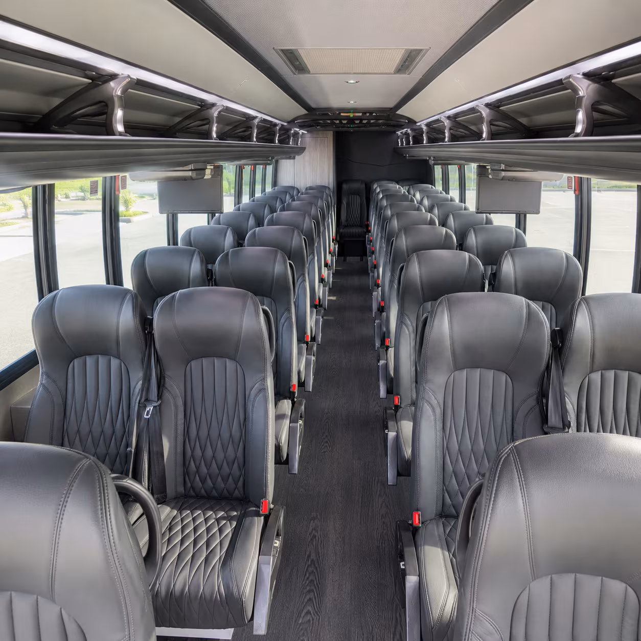 fullerton 28 passenger minibus interior