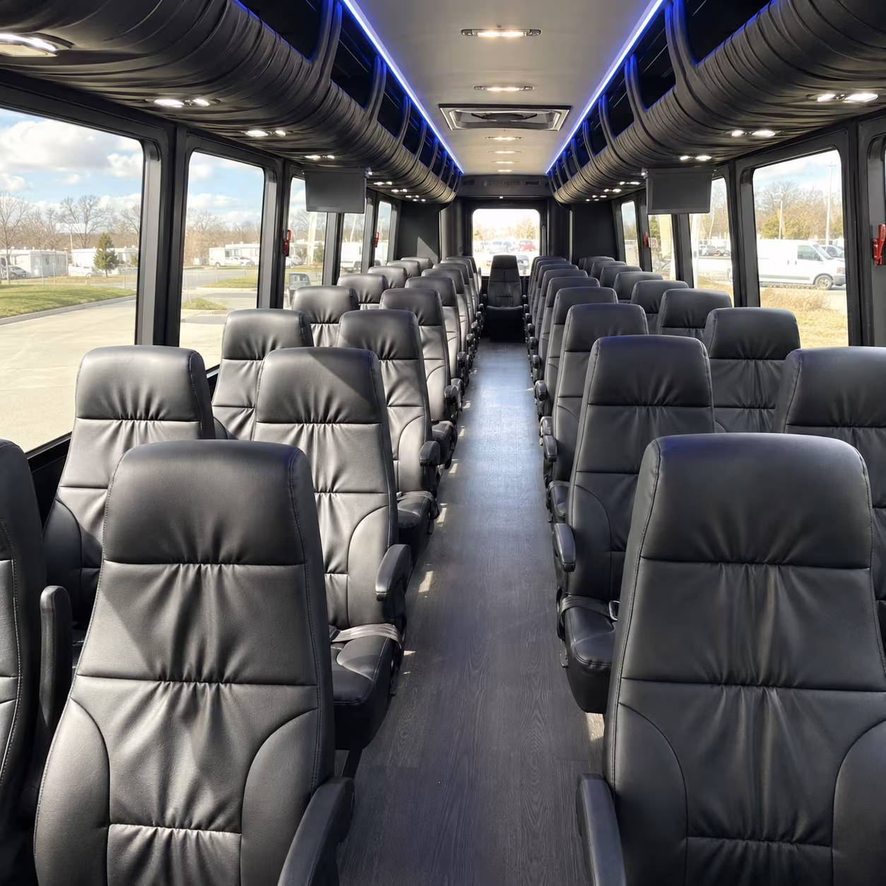 fullerton 30 passenger minibus interior