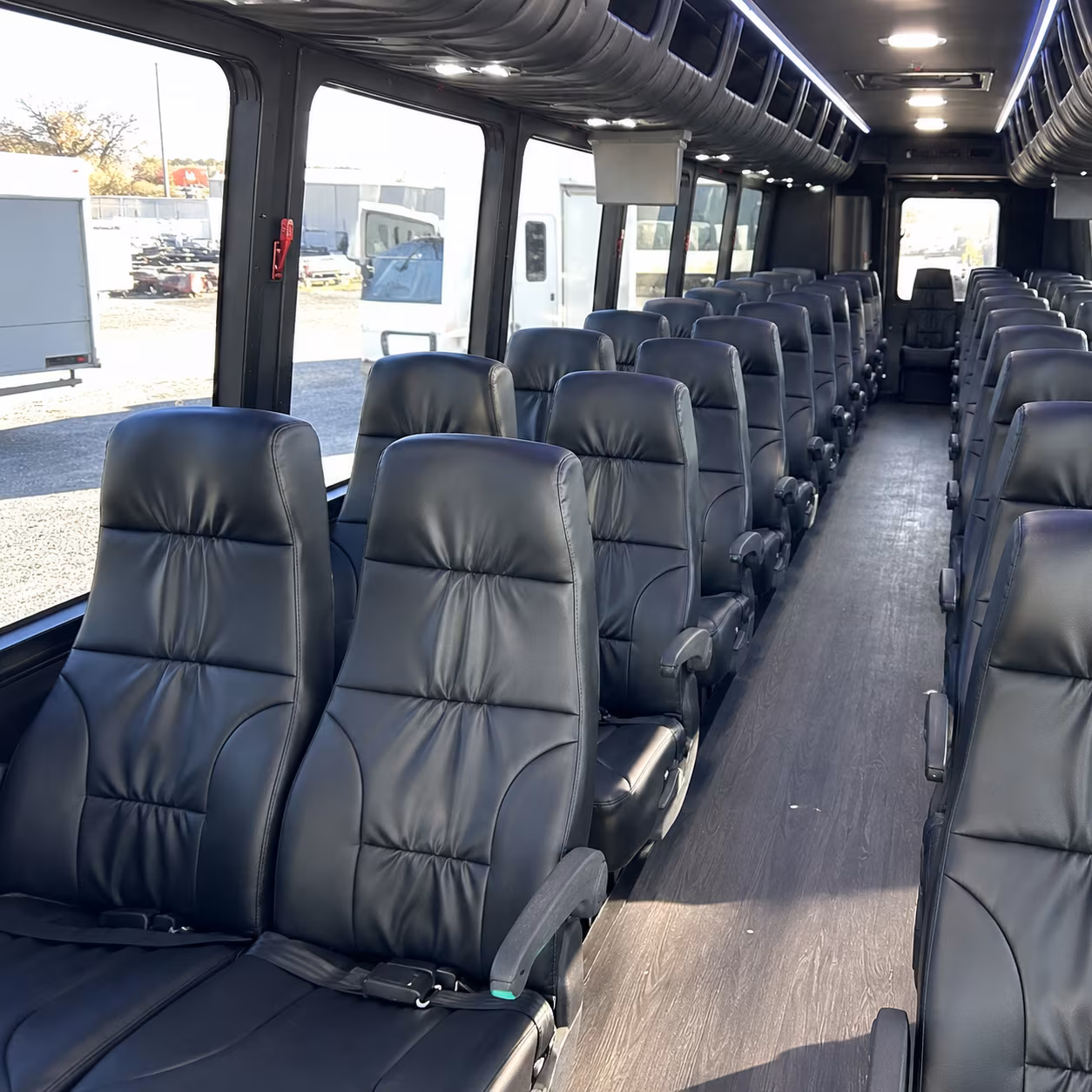 fullerton 35 passenger minibus inside