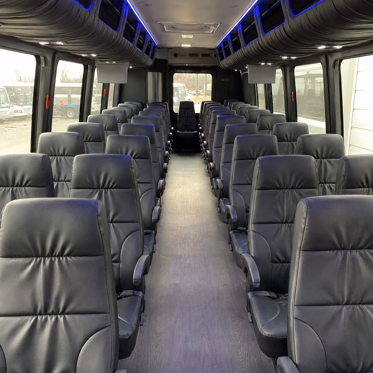 fullerton 35 passenger minibus interior