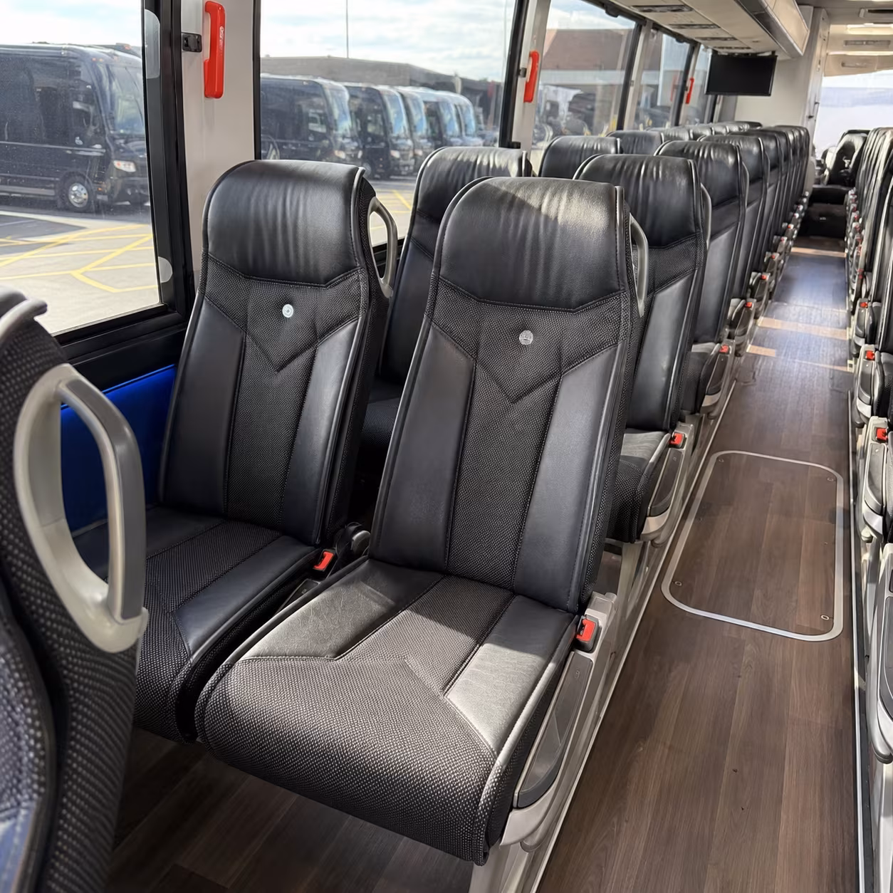 fullerton 40 passenger charter bus interior