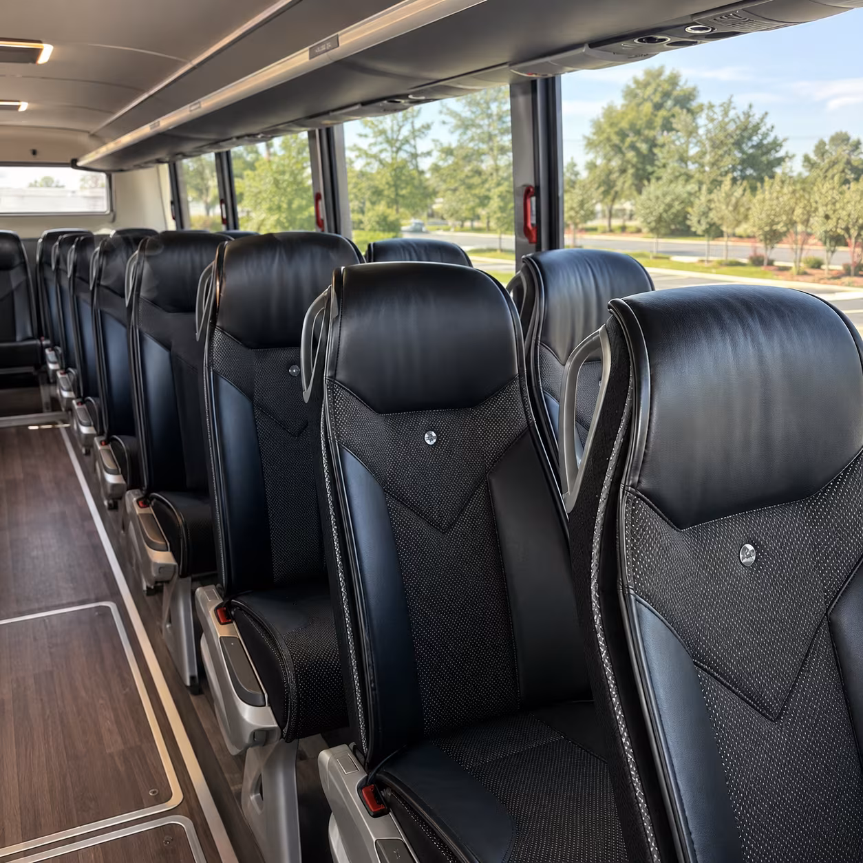 fullerton 45 passenger charter bus interior