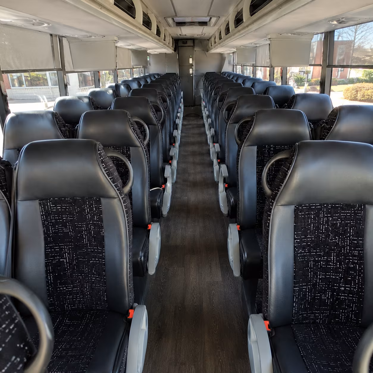 fullerton 54 passenger charter bus inside