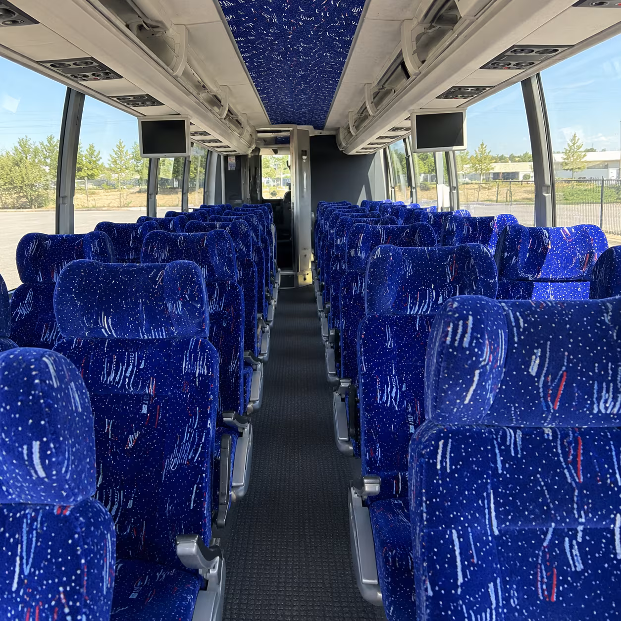 fullerton 54 passenger charter bus interior