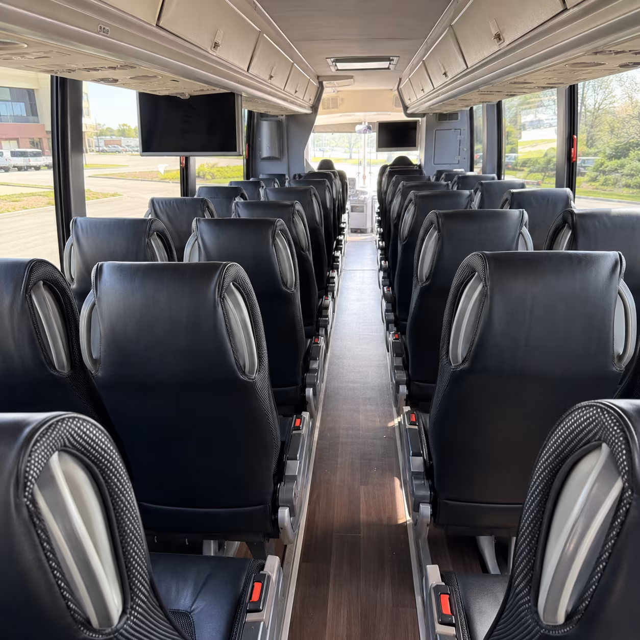 fullerton 56 passenger charter bus inside