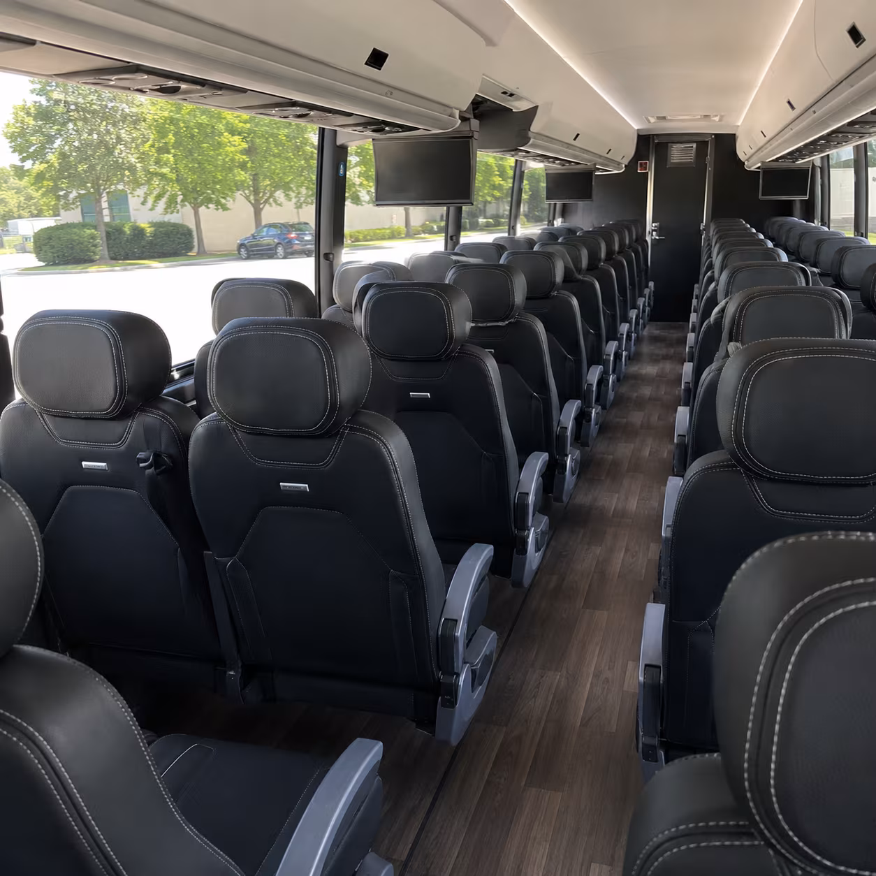 fullerton 56 passenger charter bus interior