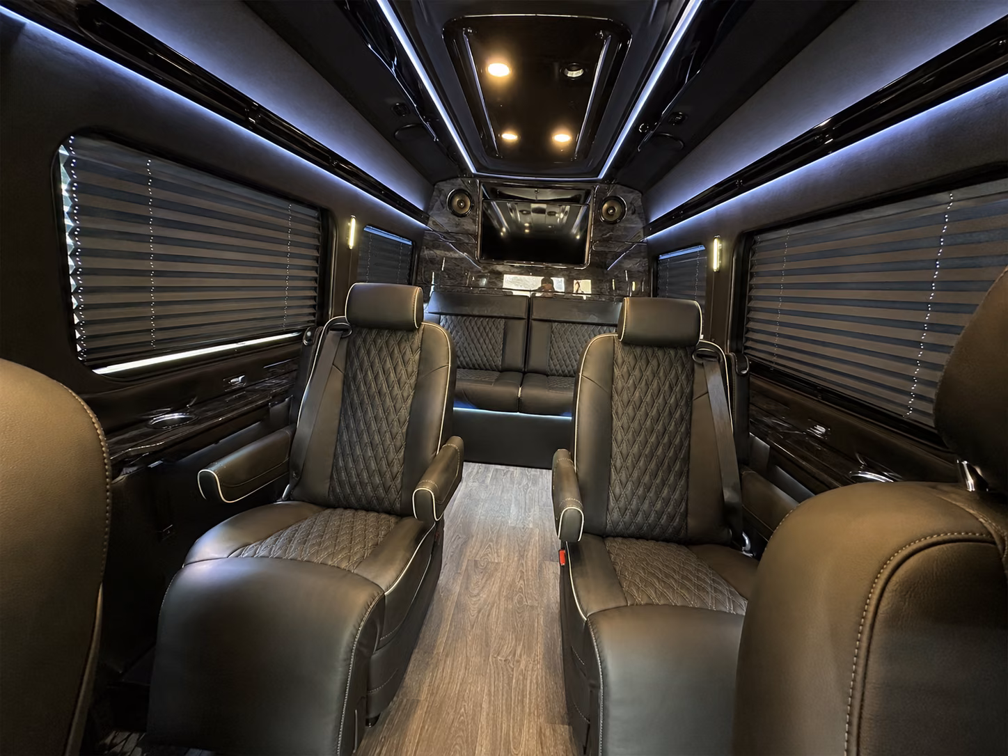fullerton sprinter van with driver inside
